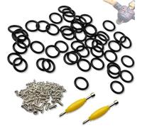 Pièces de rechange pour joints et ceintures de jouets vintage - Lot de 50 joints toriques + 100 vis + 2 clés pour figurines GI Joe/G.I. Joe/Cobra de 9,5 cm