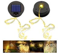 Pièces de rechange pour lampes solaires - JIANGZHA - 8,5 cm - Étanche - LED - Lot de 2
