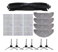 Pièces de rechange pour Laresar L6 Pro/M8 Pro & Ultenic D7/T10, kit aspirateur robot avec brosses à rouleaux, brosses latérales, serpillères, ensemble d'accessoires de 14 pièces