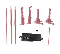 Pièces de Rechange pour Machine à Tricoter, Compteur de Rangées de Machine à Tricoter Ronde Manuelle, Tendeur et Support de Fil avec Aiguille et Crochet (9 pièces)