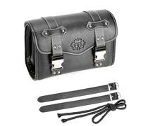 Pièces de Rechange pour Motos Accessoires Moto Sacoches Noires Sacoche De Fourche Pochette De Bagage en Cuir PU Sac À Outils Latéral Sac De Selle pour Harley(Small Size Black)