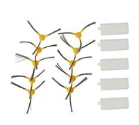 Pièces de rechange pour Netbot S12 pour aspirateur robot pour Haier T550W T560H Lot de 5 filtres d'aspirateur et 10 brosses latérales