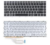 Pièces de Rechange pour Ordinateur Portable WJH pour HP Probook 430 G5 440 G45 445 G5 Version US Clavier (Silver) Claviers de Remplacement