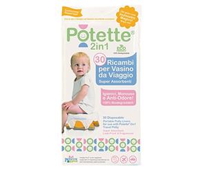 Pièces de rechange pour Potette Plus 2 en 1 - Lot de 30 sachets jetables pour Potette Plus