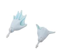 Pièces de rechange pour poupée Monster High Lagoona Blue Doll X3673 - Ensemble de mains de rechange - Gauche et droite - Bleu écume de mer