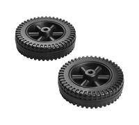 Pièces de rechange pour roues de gril de 6 pouces, 2 roues de gril de barbecue multifonctions en plastique, pièce de rechange pour roue de gril de barbecue en plastique noir pour grils à gaz Charbroil