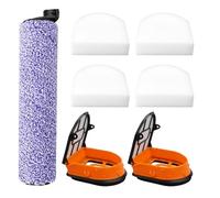 Pièces de rechange pour Shark WD100 WD101 WD200 WD201 AW201 Brosse rouleau et filtre en mousse HydroVac XL 3 en 1 Accessoires pour aspirateurs # WDB1 WDB2, WDFF1 WDFF2 WDB1F2