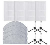 Pièces de rechange pour Tapo RV30 Max, RV30 Max Plus, RV20 Max, RV20 Max Plus, accessoire pour robot aspirateur avec brosse latérale, filtre et chiffon (12 pièces)