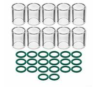 Pièces de rechange pour torche de soudage TIG, 10 tasses en verre et joints toriques pour modèles SR WP-17/18/26 et WP-9/20