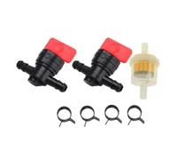 pièces de rechange Vanne d'arrêt universelle for essence, huile ou Diesel, robinet de carburant, filtre à carburant, Camp for connexion à des outils de tuyau de diamètre intérieur de 6 à 8mm, 7 pièces