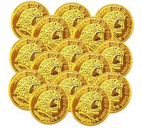 Pièces de Récompense Pirate Trésor de Pirates Fête Halloween 300pcs | Carnaval et Soirée Cinéma, Bijoux de Pirate Décoratifs, Jeux et Kids, Or