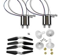 Pièces de Remplacement compatibles E88 Drone Pièces Compatible avec Plier E525 LS-E525 RC Quadcopter Arms Motors Properque(Plug Motor 8MM8T YPP)