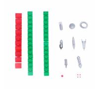 Pièces de Remplacement du Jeu d'hôtel, 10pcs Grandes Maisons 30pcs Petites Maisons 8pcs pièces de Rechange 2pcs Dices en Plastique Pièces Pièces Accessoires DE Bord
