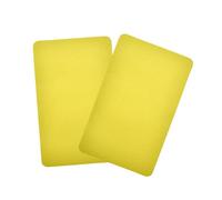 Pièces de réparation de Kayak pièces de réparation de Radeau kuuleleyn 2pcs Patch de réparation de Bateau Gonflable PVC carré de rares en Caoutchouc (Yellow)