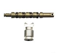 Pièces de réparation de moulinet de pêche pour Bass One 150XT 151XT | Remplacement d'arbre d'engrenage d'appât avec broche demi-lune | Accessoires de roue d'arbre torsadé en métal (arbre torsadé)
