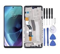 Pièces de réparation de téléphones Portables Écran LCD et numériseur Assemblage Complet avec Cadre pour Motorola Moto G51 5G