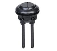 Pièces de réservoir de toilettes, kit remplacement à double soupape à double clandes, poussoir bouton toilette en plastique rond avec tige filetée coupée, pièces réservoir universel, poign