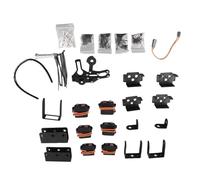 Pièces de Robot Industriel Kit de Griffes de Serrage de Bras Mécanique de Bras de Robot 6DOF, Préhension Avant et Arrière Flexible pour l'enseignement Universitaire, Production IDY,Noir