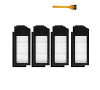 Pièces de sacs à poussière de filtre Hepa de récipient de poussière de tissu de vadrouille de brosse latérale principale d'aspirateur, compatibles avec les accessoires Ecovacs Deebot X1 OMNI/TURBO (C