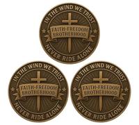 Pièces de sécurité pour Motards - Jetons de bénédiction de Moto | Défi Spirituel pour Une Protection de Voyage sûre Cadeau de Magicien pour Homme et Femme