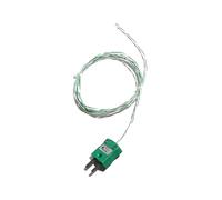 Pièces de Thermocouple de Type K, fil de 0.5M 1M 2M 3 mètres 5M, capteur de haute température, mesure de la résistance au chauffage avec vert(2m fiberclass wire)