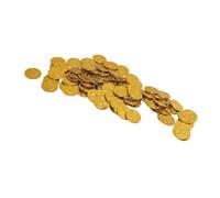 Pièces de Trésor, Pièces de Simulation de Texture Exquises 100pcs Thème de Fête Polyvalente pour Les Accessoires de Scène (Pirate Gold Coins)
