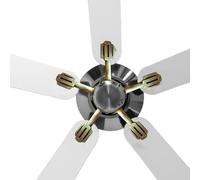 Pièces de ventilateur de plafond - Pièces détachées en d'aluminium | Pack de 5 ailes d'accoudoirs | Support pour salon, chambre à coucher, réparation d'entretien intérieur et extérieur, access