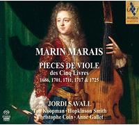 Pieces de viole des cinq livres : 1686, 1711, 1717 & 1725