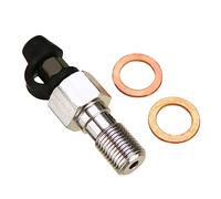 Pièces de vis 1PC Moto M10x1mm Étrier De Frein en Acier Vis Purge d'air/Mamelon avec Boulon pour Dirt Bike Tout-Terrain ATV