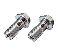 Pièces de vis 2 Boulons De Frein Moto en Acier Inoxydable M10x1,0 Mm Maître-Cylindre D'étrier