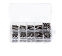 Pièces de vis 340 Pièces/Ensemble 5/6/8/10/12/14/16/18/20mm Assortiment De Vis M3 en Acier Inoxydable avec Écrous Hexagonaux Boulon Capuchon Jeu Douilles