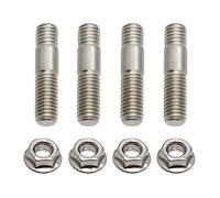 Pièces de vis 4/8PCS M8 Goujons D'échappement en Acier Inoxydable Écrous pour pour Ninja ZX-14R ZX14R ZX-6R ZX6R(4 Piece)