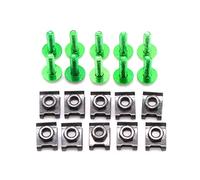 Pièces de vis Kit De Boulons D'écrou Ressort Corps Vis Carénage Moto pour H-Onda CB190R CB1300 ABS CB1000 SC30 X4 SC38 Pièces(Green)