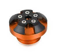 Pièces de vis M19 * 2.5 Bouchon D'huile Moteur De Moto CNC Vis Couvercle Remplissage pour pour Versys 1000 Abs Z1000sx Z1000 Z800 Z900(Orange)