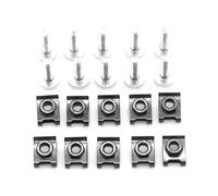 Pièces de vis Vis De Carénage Moto Clips Fixation Corps Ressort Écrou Boulons Kit pour Y-AMAHA XJ900R FZ400 R FJ600 FZ600 RD500 SRX600 FZ750(Silve)