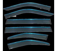 Pièces de vitres de voiture Pare-brise Pluie Sourcil Garde Vent Déflecteurs Accessoires Pour Toyota Pour Highlander Pour Kluger XU70 70 2020-2023(6PCS transparent)