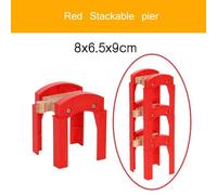 Pièces De Voie Ferrée En Bois, Support De Pont De Train, Ensemble D'Accessoires De Voie Ferrée, Pier Fit Thomas, Jouets De Voiture De Chemin De Fer En Bois Pour Enfants
