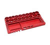 Pièces de Voiture RC 1/8 1/0 1/12 1/14 RC Voiture Bateau Drone Tournevis Outil De Réparation Étagère Tournevis Hexagonal Kit Support Outil Rack Stockage Vis Plateau(Red)