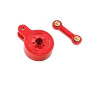 Pièces de Voiture RC Compatible avec ARRMA 1/10 3S 4S pour BIG pour Rock pour Granite pour KRATON pour Outcast pour SENTON Metal 23T 25T Économiseur De Servo avec Lien Fixe(Red,25t)