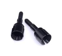 Pièces de Voiture RC Compatible avec HSP 02033 Roue en Acier 1/10 Essieu 4 Roues Motrices pour Nitro Power pour Monster Truck RC Car pour 94123/94111/94106/94107/94103(Black)