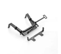 Pièces de Voiture RC Compatible avec Tamiya pour Scania pour Benz pour Man 1/14 RC Remorque Camion Tracteur Pièces De Rechange De Voiture Ensemble De Verrouillage Cabine en Acier Inoxydable(Black)