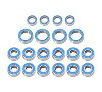 Pièces de Voiture RC Compatible avec Tamiya pour TT01 TT01E TT01D pour TT02B 1/10 RC Pièces De Mise À Niveau De Voiture Accessoires 20 Pièces Kit De Roulements À Billes Scellés en Caoutchouc