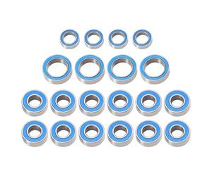 Pièces de Voiture RC Compatible avec Tamiya pour TT01 TT01E TT01D pour TT02B 1/10 RC Pièces De Mise À Niveau De Voiture Accessoires 20 Pièces Kit De Roulements À Billes Scellés en Caoutchouc