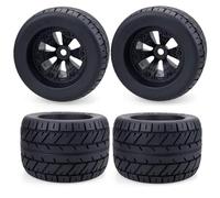Pièces de Voiture RC Compatible avec Traxxas pour HSP pour HPI pour E-MAXX pour E-Revo pour ZD pour Racing 1/8 Truck RC Car Accessories 4Pcs 165Mm Jante Et Pneus