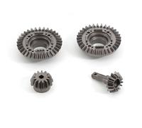 Pièces de Voiture RC Compatible avec Traxxas pour UDR pour Unlimited pour Desert 1/7 RC Car Parts Accessories 40CR Steel Differential Ring Gear Output Gears Set(Front and Rear)