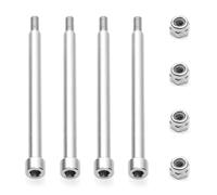 Pièces de Voiture RC Compatible avec Traxxas pour X-Maxx pour XMAXX 1/5 RC Car Upgrades Parts 4Pcs Acier 4X56mm Axes De Charnière Filetés Axes De Bras en A 70510 Et Écrou M3