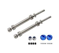 Pièces de voiture RC Pour 1/10 Pour Traxxas Pour Slash 4x4 2WD Pour Rustler Pour Stampede Pour Hoss rc Car Pièces De Mise À Niveau L'arbre Transmission Avant Arrière En Métal CVD(Silver,2pcs rear)