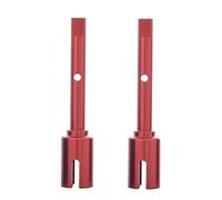 Pièces de Voiture RC pour Tamiya pour TT02 TT02B pour TT-02 TT-02B 2Pcs Métal Arbre De Transmission Principal Hélice Joint Tasse RC Voiture Pièces Mise À Niveau Modifications Accessoires(Red)
