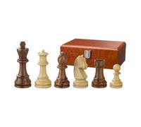 Jeu de pièces d'échecs en bois - roi 83 mm - plombées- rangé dans une boite en bois G