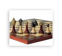 Pièces D'Échecs - Bois Et Métal - Staunton - Hauteur Du Roi 75Mm